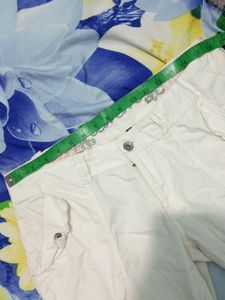 White Cargo Pants