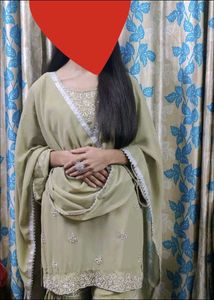 Elegant Embroidered Pakistani Suit