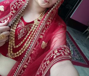 Red Embroidered Lehenga Choli