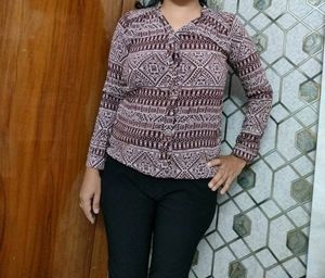 Shirt Style Top Combo (Printed)