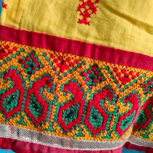 Yellow Embroidered Kurta