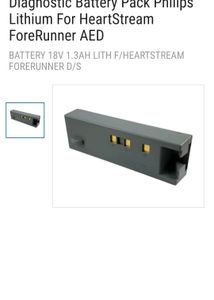 BATTERY M2720-64001 FOR PHILIPS MEDICAL HEARTSTREA
