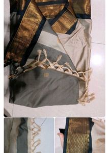 COMBO Sarees , Turquoise Green, Black And Silver