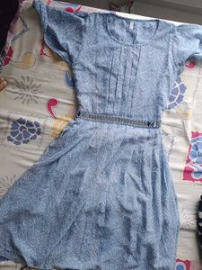 Short Dress Light Blue Colour