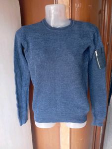 Blue Knit Sweater
