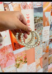 Pretty Pearl Hoops From h&amp;M