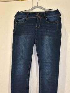 Dark Blue Highwaisted Skinny Jeans