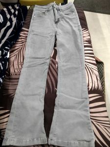 Gray Flare Jeans