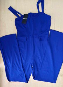 Square Neck Sleeveless Front Flap Jumpsuit