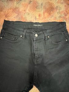 FLARE JEANS CHARCOAL BLACK