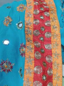 Blue Saree
