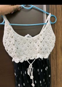 Crochet Top Tulle Dress