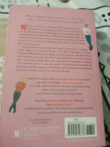 Red, White &amp; Royal Blue Novel