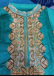 Heavy Work Party Wear Unstitched Dress Material