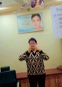 Korean Imported Patterned Sweatshirt Top (Women)