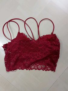 Red Lace Bralette