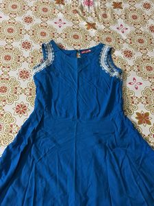 Blue Dress with Lace