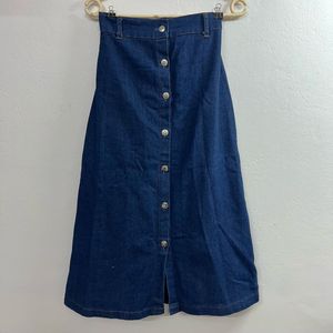 Denim Long Skirt