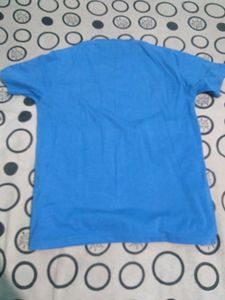 White and Blue Half sleeve T-shirt