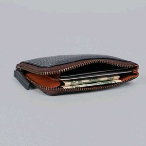 Moleskine Black Leather Zip Wallet