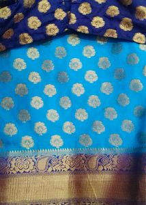 Banarsi Chanderi Silk Saree with Blouse