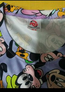 Disney Cartoon Print Top