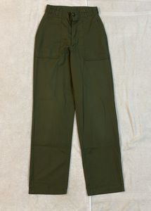 Green Straight Pants For Women