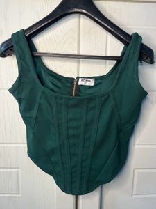 Green Corset Top