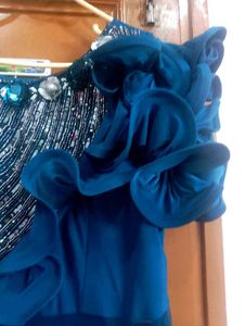 Blue Party Wear Gown