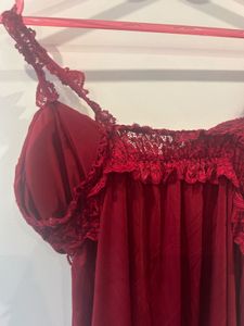 Red Lace Lingerie Set - Size M