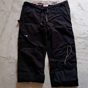 Black  Cargo Trouser