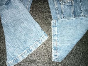 baggy Trendy Light Wash eight pockets