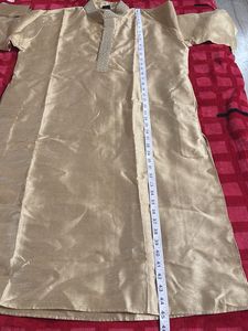 Gold Silk Kurta