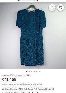 Aqua Full Sequin Dress🧜🏻‍♀️🌊💦