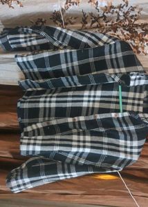 Black & White Plaid Shirt