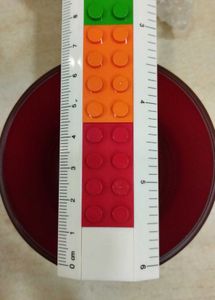 Big Size Red Glass Candle Holder