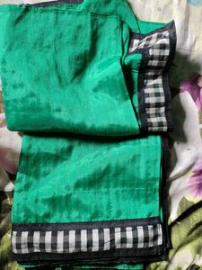 Green Striped Saree