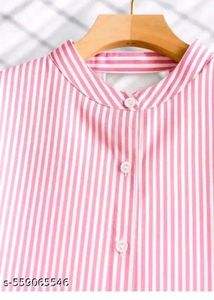 Striped Tie-Sleeve Blouse