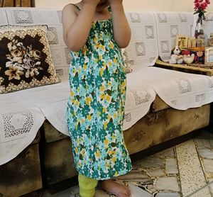 COTTON FROCK FOR 3-4 YEAR