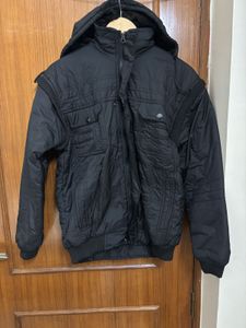 🆕Men’s Jacket with Detachable Hood &amp; Sleeves