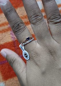 Sparkling Silver Ring Set