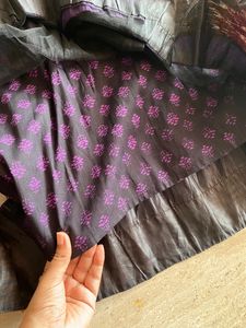 Anarkali top with Net shawl