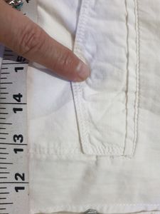 🪔Pure White Stylish Shirt Branded 40/42&#34;size Stylish Pocket Buttons