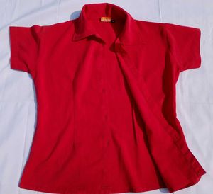 Attractive Red Short Shirt For Women