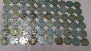 Rare Old 2 Rupee Coins 60 Pcs