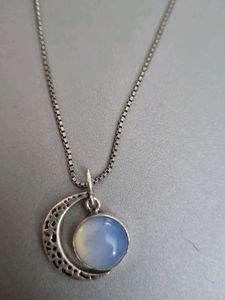 Oxidised Silver Moonstone Pendant