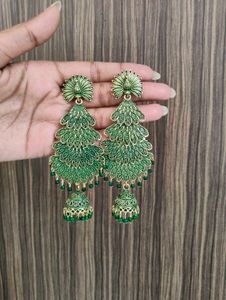 Green Jhumka