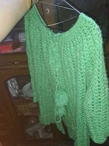 Green Knit Cardigan