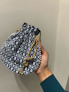 Floral Print Potli Bag