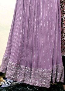 FIX PRICE Engagement Latest lavender Mirror Lehnga